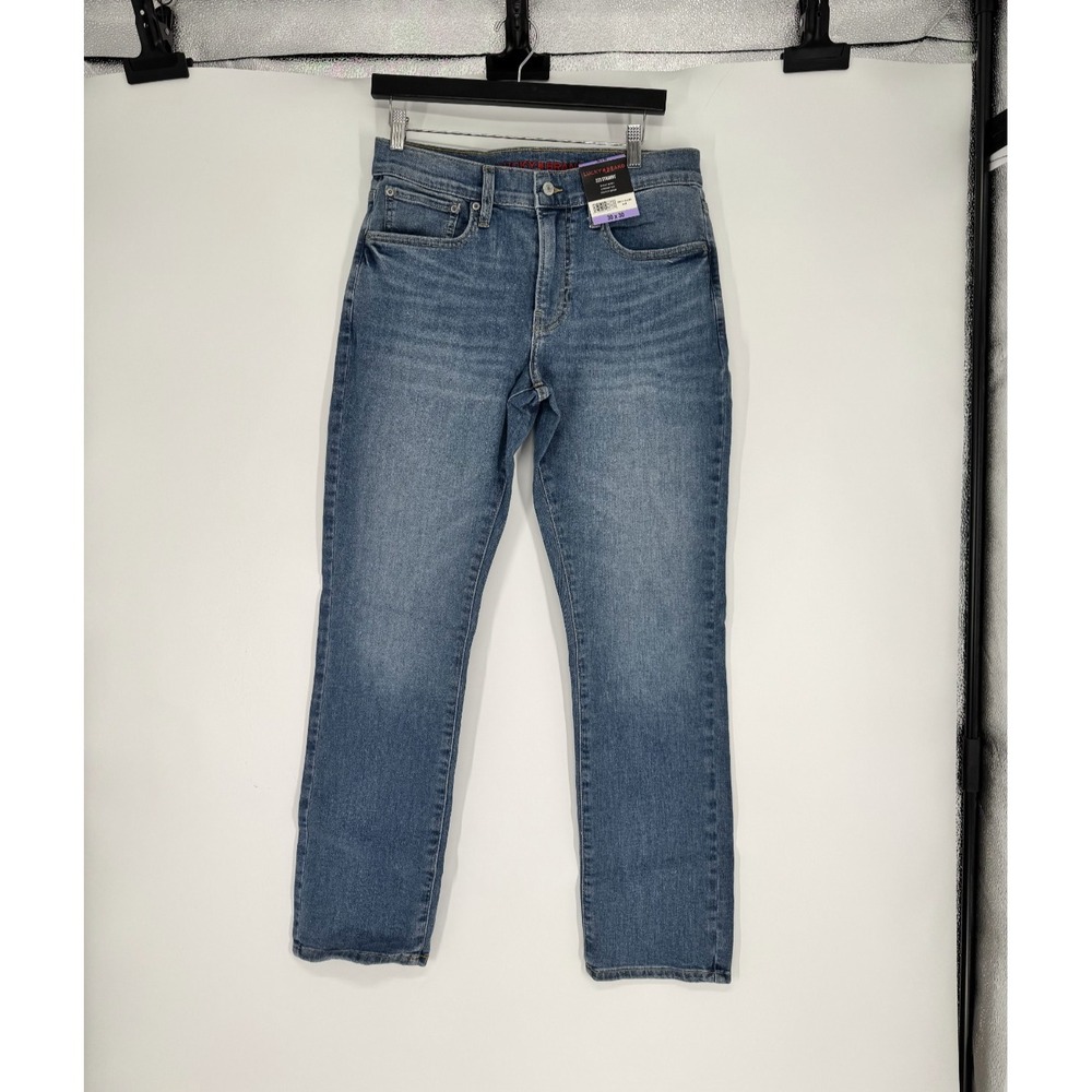 Lucky Brand 223 Straight Leg Jeans Mens 30x30 Blue Denim Medium Wash Stretch